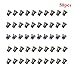 QNINE 5 Sets Replacement Screws for MacBook Pro 13 or 15 inch Retina Display A1398 A1425 A1502 2012-2015, 50pcs Unibody Bottom Case Cover P5 Pentalobe Repair Notebook Laptop PC Computer Screw