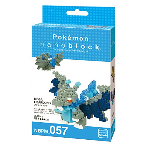 Kawada nanoblock NBPM_057 NBPM-057 Pokemon Mega Charizard X Nano