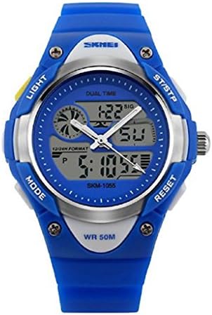 Children's Watches, YISAI Blue Rubber Digital Led Wristwatch