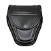 BIANCHI 7917 Double Handcuff Pouch, Plain Black, Hidden Snap