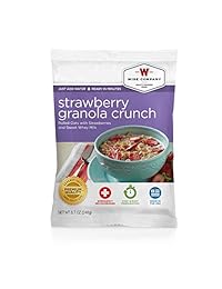 Wise Alimentos Plato de postre Fresa Granola Crunc