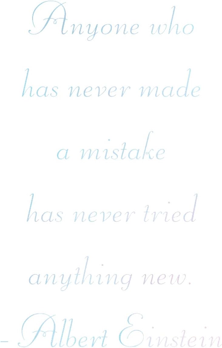 Amazon Iby アイバイ ウォールステッカー アインシュタイン 名言 空ピンク 光沢 Anyone Who Has Never Made A Mistake 英語 英字 北欧 38 X 60cm スプレーアート 日本語説明書付 ウォールステッカー オンライン通販