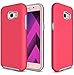 OUBA for iPhone 13 Pro Max Screen Protector, [Dual Layer] Shock Absorption Impact Resistant Armor Rugged Defender Protective Screen Hot Pink