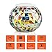 Solar Powered Mosaic Glass, MerryNine Solar Table Lamp Color Changing Glass LED Rechargeable Solar Night Lamp Waterproof Solar Outdoor Lights for Home,Yard, Patio, Party Decorations (Grilles-Cadenza)