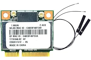 Cenroelon AR5B22 AR9462 WiFi Card+Internal Antennas 300Mbps 2.4G/5G Dual Band BT4.0 Mini PCl-E WiFi Adapter for Windows7/8/10