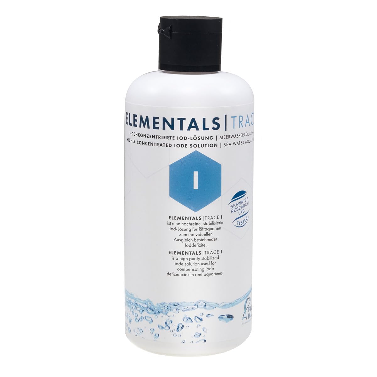 Fauna Marin Elementals Trace I 250 ml Highly Concentrated Iodine Solution for Saltwater Aquarium Maintenance