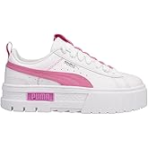 PUMA Womens Mayze Lace Up Platform Sneakers Shoes Casual - White