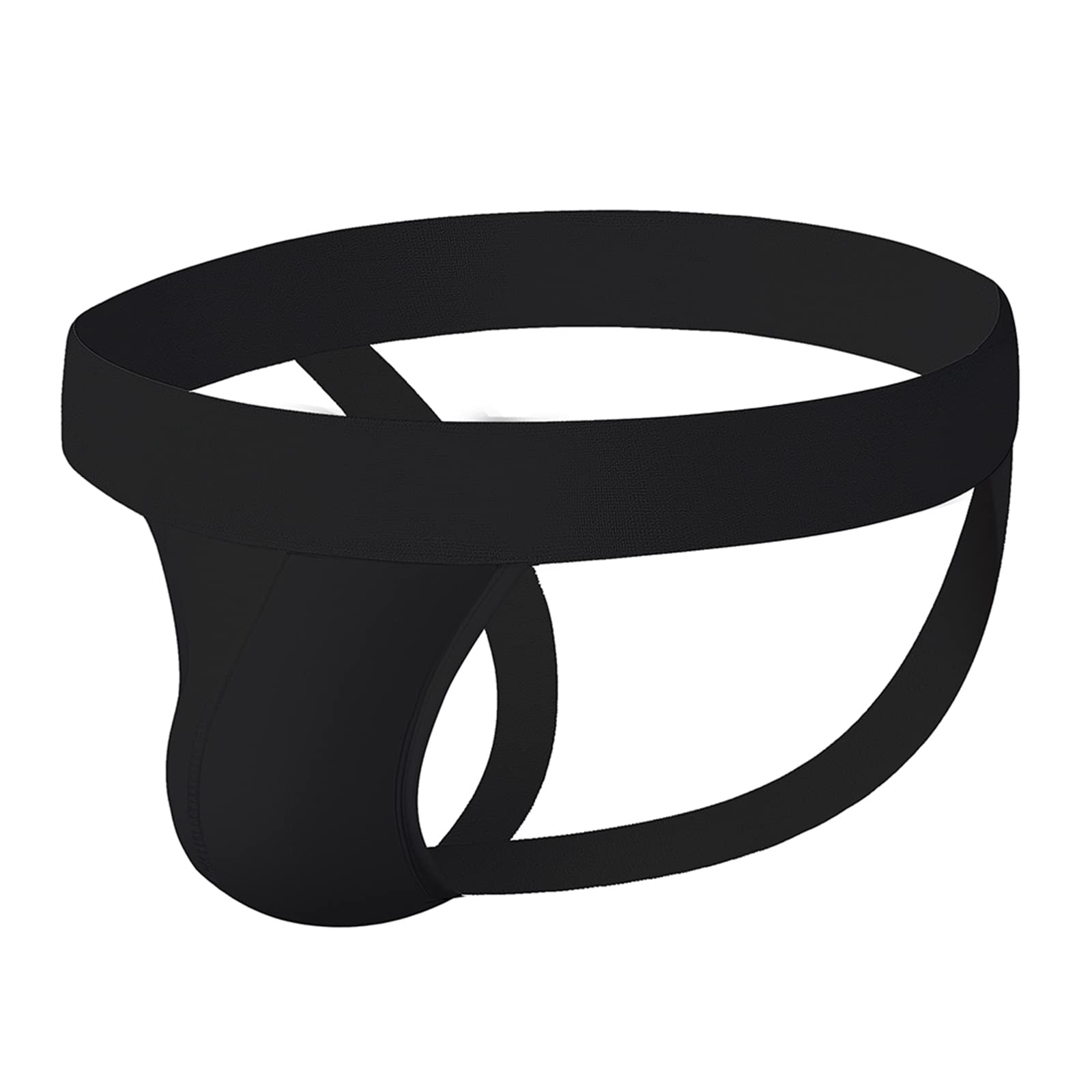 Photo 1 of Evankin Men's Jockstraps Athletic Supporters Underwear Sexy Jock Strap Sports Cotton Stretch Thong (Black,XL)