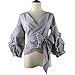 AOMEI Women Vintage Plaid Blouse Tops for Women Size L