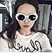Lavany Women's Men Sunglasses,Vintage Clout Oval Shades Sunglasses Eyewear (D)