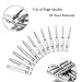 Torx Head Screw Driver Bit Set, Sihek 12pcs 1/4 Inch Hex Shank T5-T40 2 Inch Length S2 Steel Torx Security Head Screwdriver Drill Set Bits