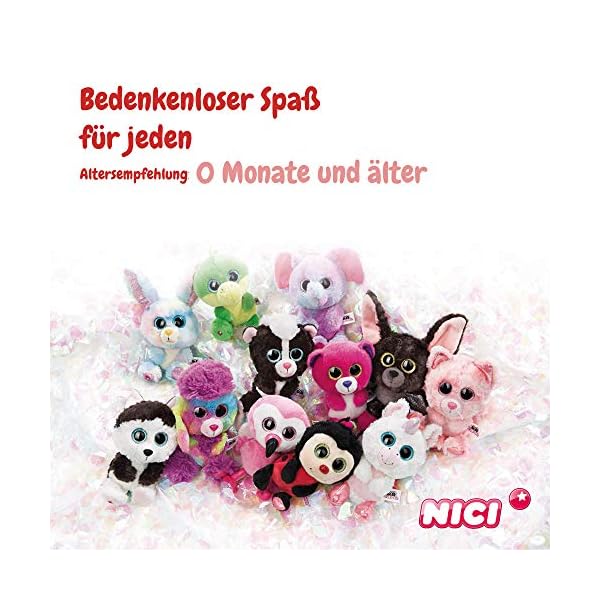 NICI Glubschis: Das Original – Glubschis Katze Dreamie 15 cm – Kuscheltier Katze mit großen Augen – Flauschiges Plüschtier mit großen Glitzeraugen – Schmusetier für Kuscheltierliebhaber – 45554 – Bild 6