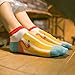Timntts Women's No Show Socks Low Cut Short Cotton Ankle Sock (US, Numeric, 4, Regular, Regular, Flamingo)