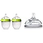Comotomo Baby Bottle Newborn Set, Green 5oz