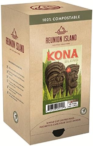 Reunion Island Kona Coffee Pods-3 Pack-48 Coffee Pods Total