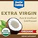 Nature's Way Organic Extra Virgin Coconut Oil, Pure and Unrefined, 62% MCTs, 16 Oz