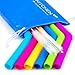 Big Silicone Straws for 30 oz Tumbler Yeti/Rtic - Reusable Silicone Straws for Smoothie/Shakes - Reusable Straws Set of 6 + 2 Brushes + 1 Blue Pouch - Reusable Drinking Straws