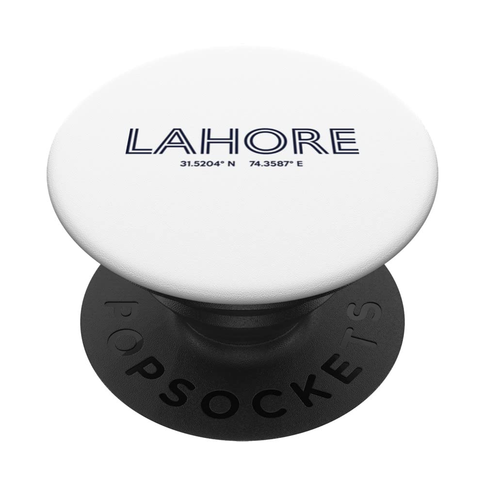 Pakistan City Coordinates - Lahore PopSockets Swappable PopGrip