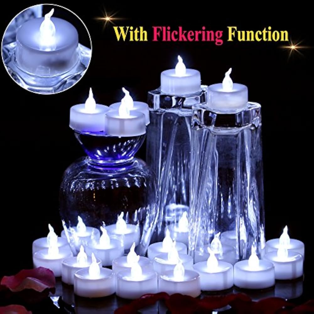 24 PCS LED Tea Lights Candles BatteryPowered Small Bright Flickering
