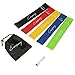 Emopavy Resistance Bands (Set of 5) Exercise Bands And Core Exercise Sliders (Set of 2) Smooth Gliding Dual-Sided Design Professional Quality Ab Glider Workout Discs