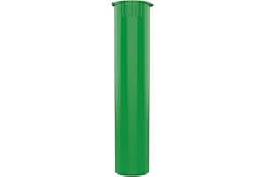 DRAGON CHEWER 92mm CR Plastic Packaging Pop Top Tubes - Child Resistant Travel Holder Vial Containers - 700 qty (Green)