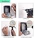 Key Lock Box, [Waterproof Version][Wall Mounted] Combination Key Safe Storage Zinc Alloy Lock Box with Slide Cover, 4 Digit Combination for Airbnb Home Garage School House Spare Keys [US Company]