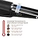 MiroPure Flat Iron Hair Straightener, Professional Dual Voltage Hair Straightening Irons with Wide Ceramic Plates Temperature Control for All Hair Types