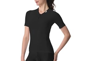 Wulibike Cycling Jersey Women Half Zipper Short Sleeve Breathable Road Biking Bike Shirts for Zip Pocket Cycle Tops Upf50+