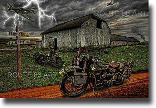 Amazon Com Harley Davidson Vintage Wla Motorcycle P51 Mustang