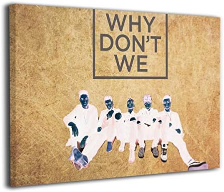Why Don't We Wall Art Painting Print Artwork None Frame For Living Room Bedroom Bathroom 12x8Inch