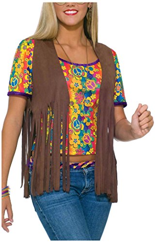 Forum Novelties Women's 60's Hippie Vest Costume Accessory