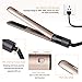 ONSON Professional Hair Straightener, 1'' 2 in 1 Ceramic Tourmaline Ionic Flat Iron for All Hair Styling, with Rotating Adjustable Temperature and Salon High Heat (255°F-450°F)