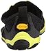 Vibram Men's V Running Shoe, Black/Yellow, 41 EU/8.5-9.0 M US