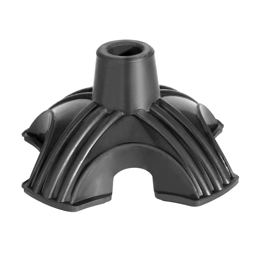 Haofy Crutch Pads Anti-Slip, Cane & Crutch Feet & Tips, Replacement Rubber Foot Pads for Canes, Universal Stable Four Point Support Pads for Walking Stick