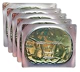 Hydrogel Face Masks (5 MASKS) with Aloe, Matcha Green Tea, & Caffeine; WHOLESALE Gel Sheet Masks for Anti-Aging, Deep Hydration - Collagen and Antioxidants Repair Sun Damage, Brighten Skin