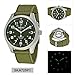 SEIKO SKA725P1,Men's Kinetic,Military Look,Stainless Steel Case,Fabric Strap 100m WR,SKA725