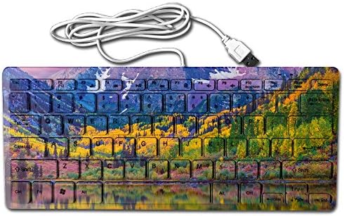 Country Life Ultra Thin Wired USB Multimedia Mini Keyboard,78 Keys 28.5122.2CM