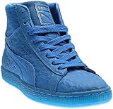 PUMA Men's Suede Mid Me Iced Royal/White Athletic Shoe