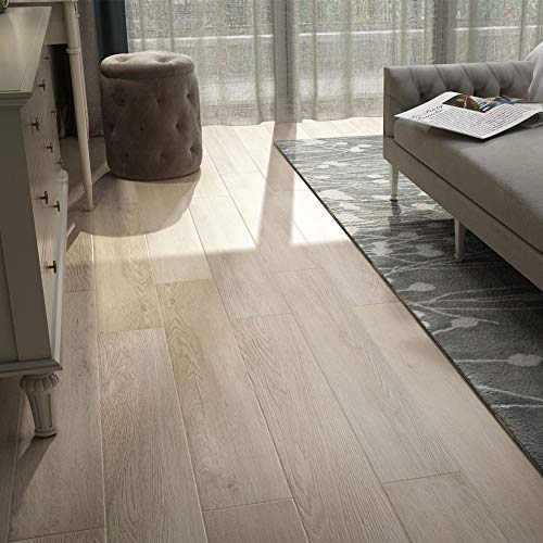 Diflart 23.6 sq.ft Luxury Vinyl Click Locking Plank Flooring 48x7 inch Lvt Flooring Waterproof Foam Back Rigid Core Wood Grain Finish Pack of 10 (Walnut Wood) - Thumbnail 2