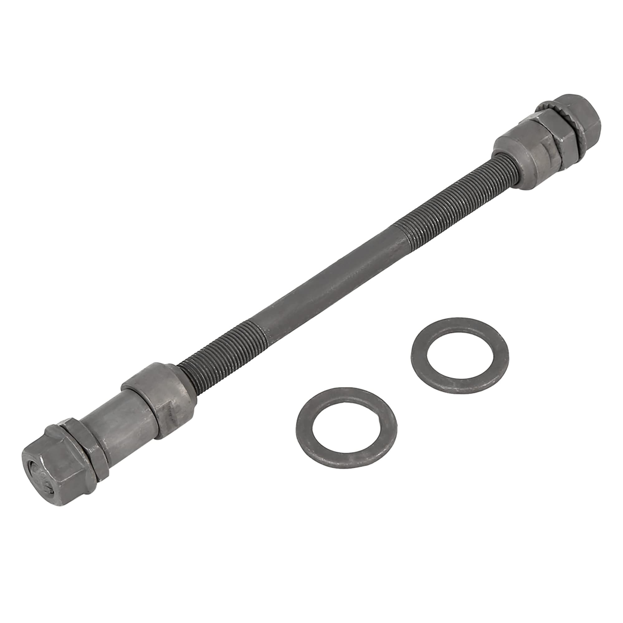 X AUTOHAUX 1 Pcs 9.5mm Wheel Hub Axle Rear Axle Solid Shaft Black for Bicycle