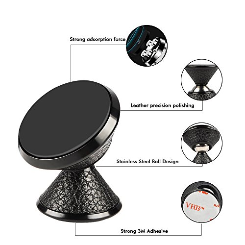 Phone Holder for Car, Universal 360-degree Rotating Car Phone Mount Megnetic Car Air Vent Cell Phone Stand