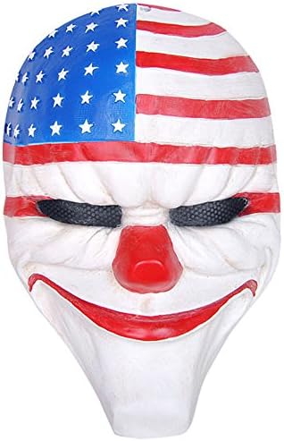 CCOWAY Halloween, Payday 2 Theme Game Horror Cosplay Party Mask(Dallas,[FRP])