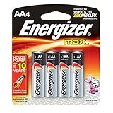 Energizer MAX AA Batteries, Designed to Prevent Damaging Leaks, 4 Count