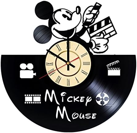 Mickey Mouse Clubhouse Disney Vinyl Record Wall Clock - Get unique kids room wall decor - Gift ideas for kids and babies – Walt Disney Unique Art Design gift