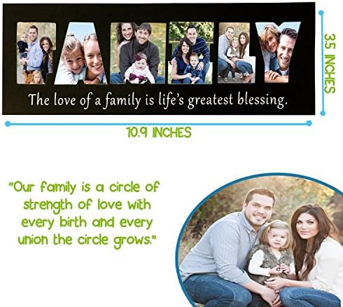 FAMILY Fridge Magnets - Magnetic Picture Frame - Picframe Holder for Family Photos. Personalised Decorative Custom Frames for Pictures, Portraits, and more! Funny Photo Ideas!