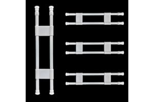 Acidea Double RV Refrigerator Bars 4 Sets, 15.8-27.6 Inches Non-Slip Adjustable RV Fridge Tension Rods, for Camper Refrigerat