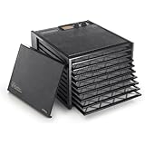 Excalibur 3926TB Food Dehydrator with 26hr Timer, Solid Door, Black