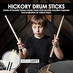 VIYBINN High-Quality Learning Drum Set, 12" silent