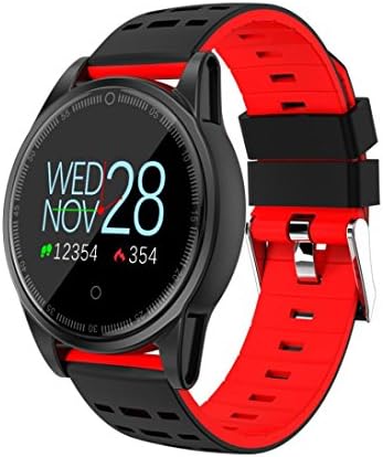 Sandistore Smart Watch for Android/iOS Phones,Round Bluetooth Smartwatch OLED Touchscreen,Metal case,IP67 Water Proof,Several Sports Mode, Blood Pressure, Blood Oxygen Monitoring