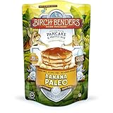 Banana Paleo Pancake & Waffle Mix by Birch Benders, Gluten Free, 6g Protein, Grain Free, No Added Sugar, Non-GMO, All Natural, 12 oz